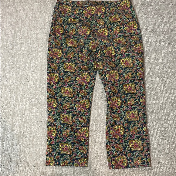Talbots Multicolor Paisley Pants - Picture 5 of 5